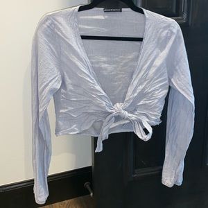 Brandy Melville Wrapped Crop Top